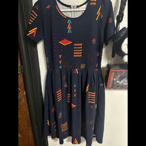 LuLaRoe Patterned Skater Dress